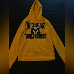 Yellow Michigan Wolverines Hoodie